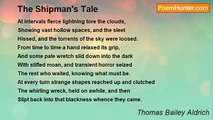 Thomas Bailey Aldrich - The Shipman's Tale