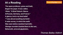 Thomas Bailey Aldrich - At a Reading