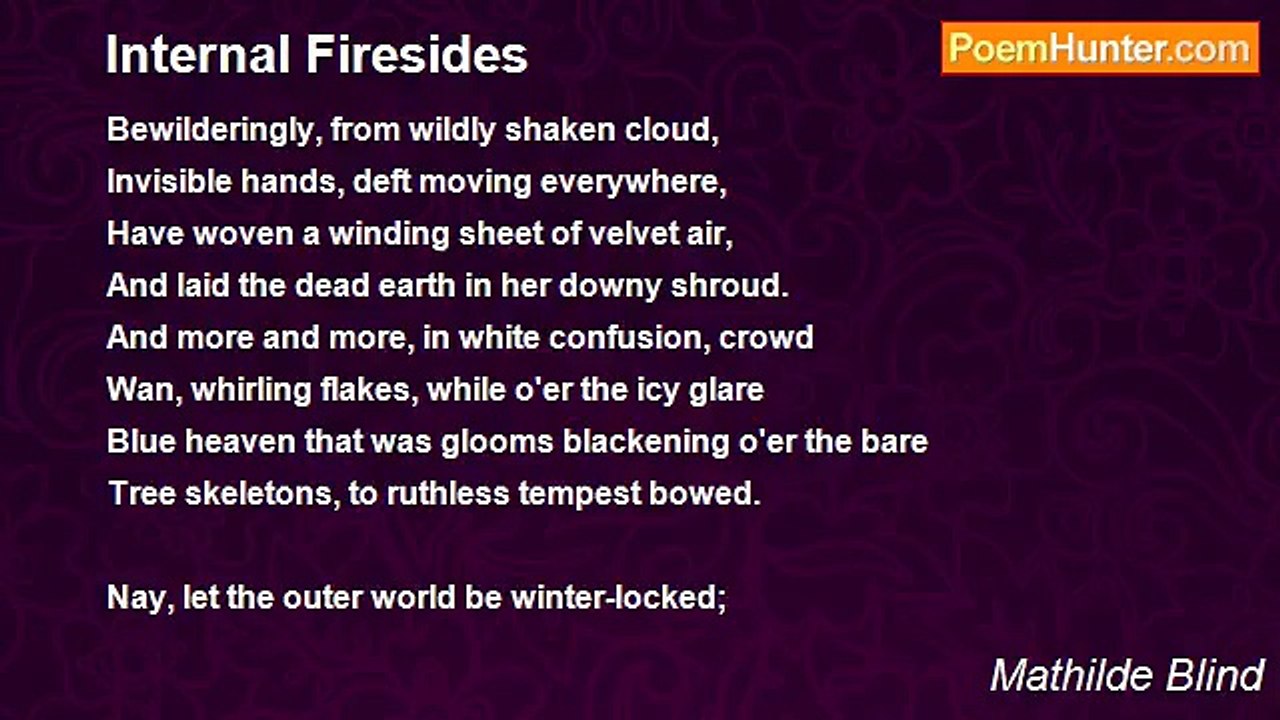 Mathilde Blind - Internal Firesides