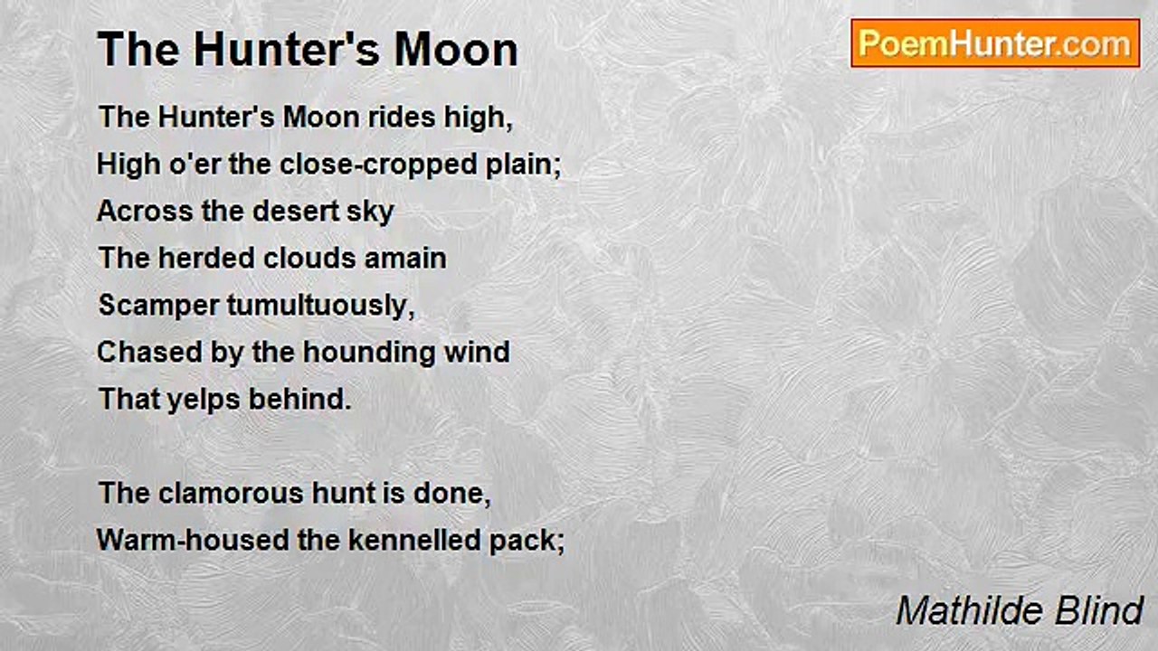 Mathilde Blind - The Hunter's Moon