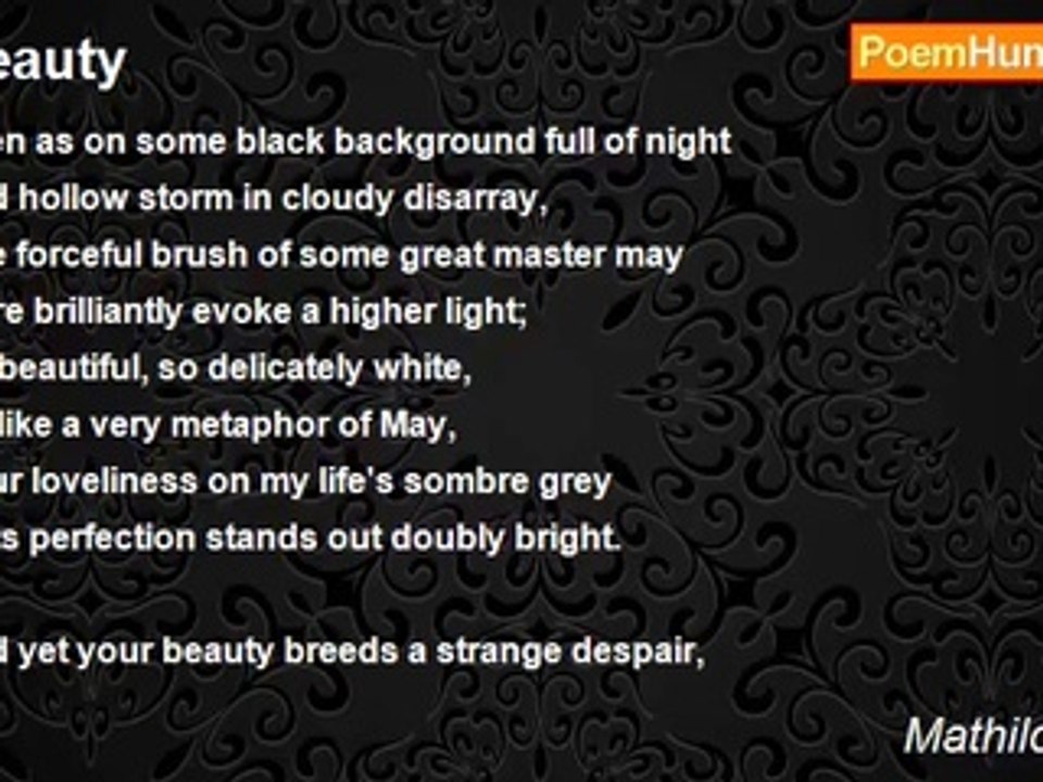 Mathilde Blind - Beauty
