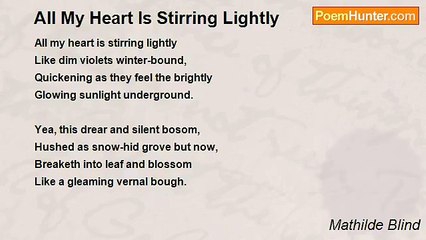 Mathilde Blind - All My Heart Is Stirring Lightly