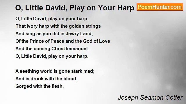 Joseph Seamon Cotter - O, Little David, Play on Your Harp