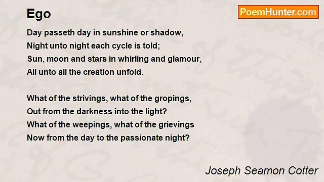 Joseph Seamon Cotter - Ego
