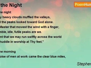 Stephen Crane - In the Night