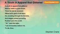 Stephen Crane - A Youth in Apparel that Glittered