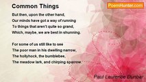 Paul Laurence Dunbar - Common Things