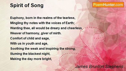 James Brunton Stephens - Spirit of Song