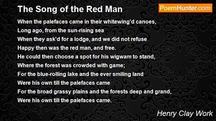 Henry Clay Work - The Song of the Red Man