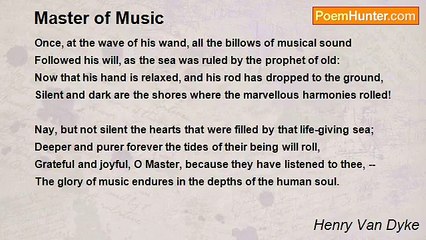 Henry Van Dyke - Master of Music