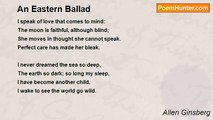 Allen Ginsberg - An Eastern Ballad