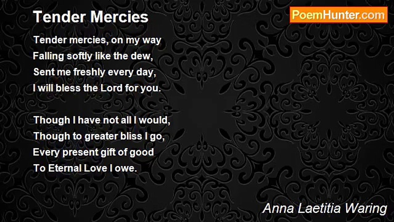 Anna Laetitia Waring - Tender Mercies