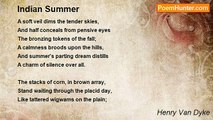 Henry Van Dyke - Indian Summer