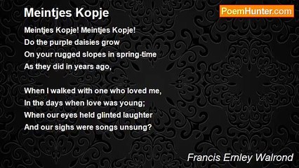 Francis Ernley Walrond - Meintjes Kopje