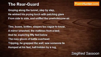 Siegfried Sassoon - The Rear-Guard
