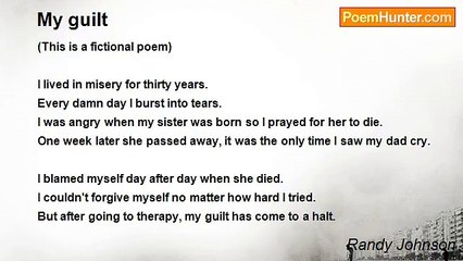 Randy Johnson - My guilt