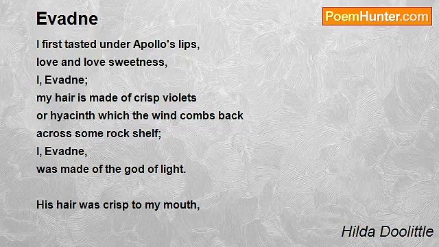 Hilda Doolittle - Evadne