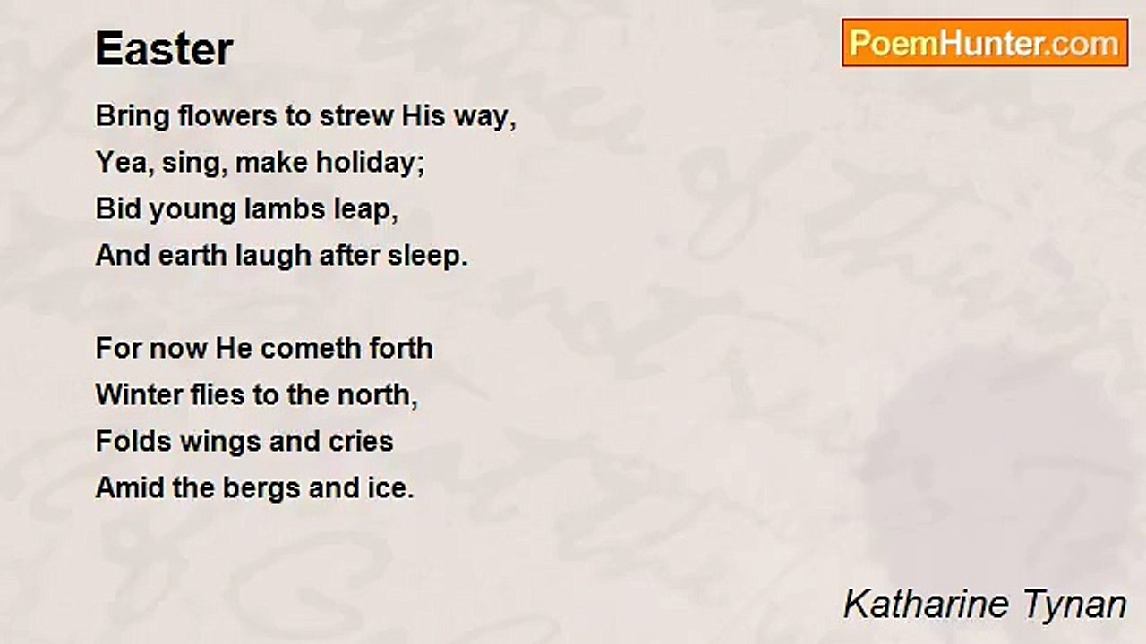 Katharine Tynan - Easter
