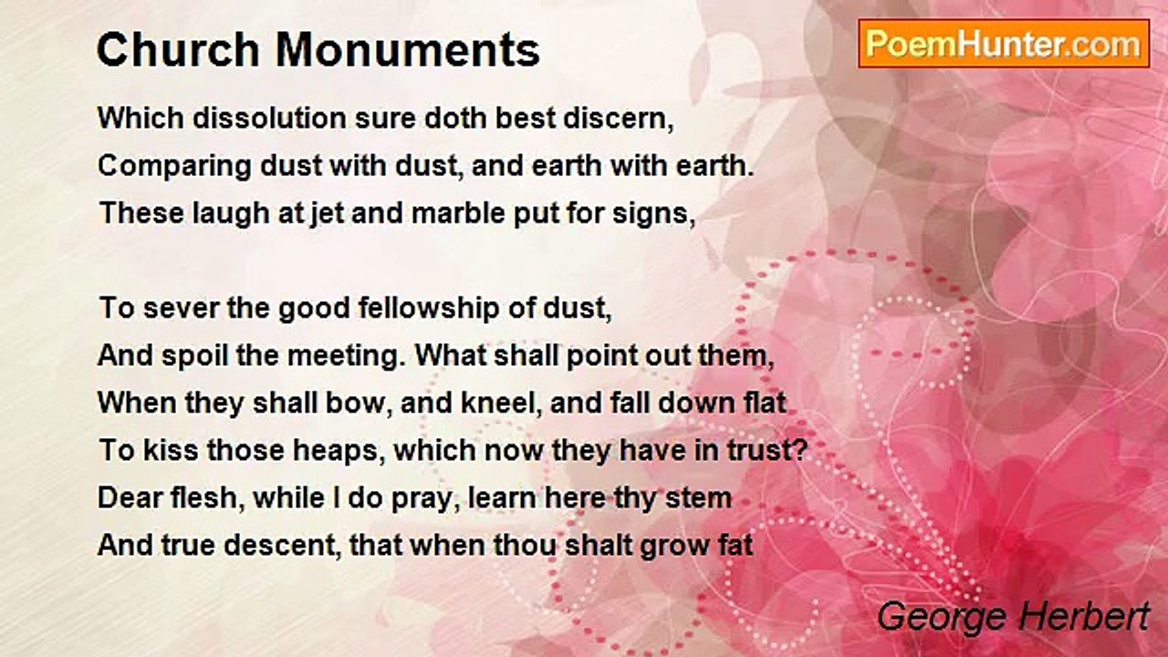 George Herbert - Church Monuments