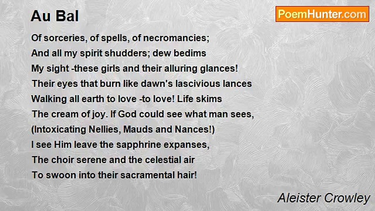 Aleister Crowley - Au Bal
