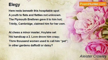 Aleister Crowley - Elegy