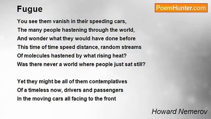 Howard Nemerov - Fugue