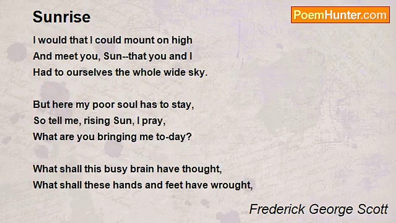 Frederick George Scott - Sunrise