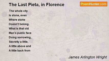 James Arlington Wright - The Last Pieta, in Florence