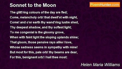 Helen Maria Williams - Sonnet to the Moon