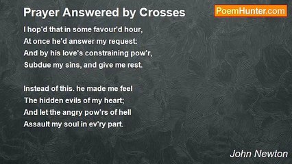 John Newton - Prayer Answered by Crosses