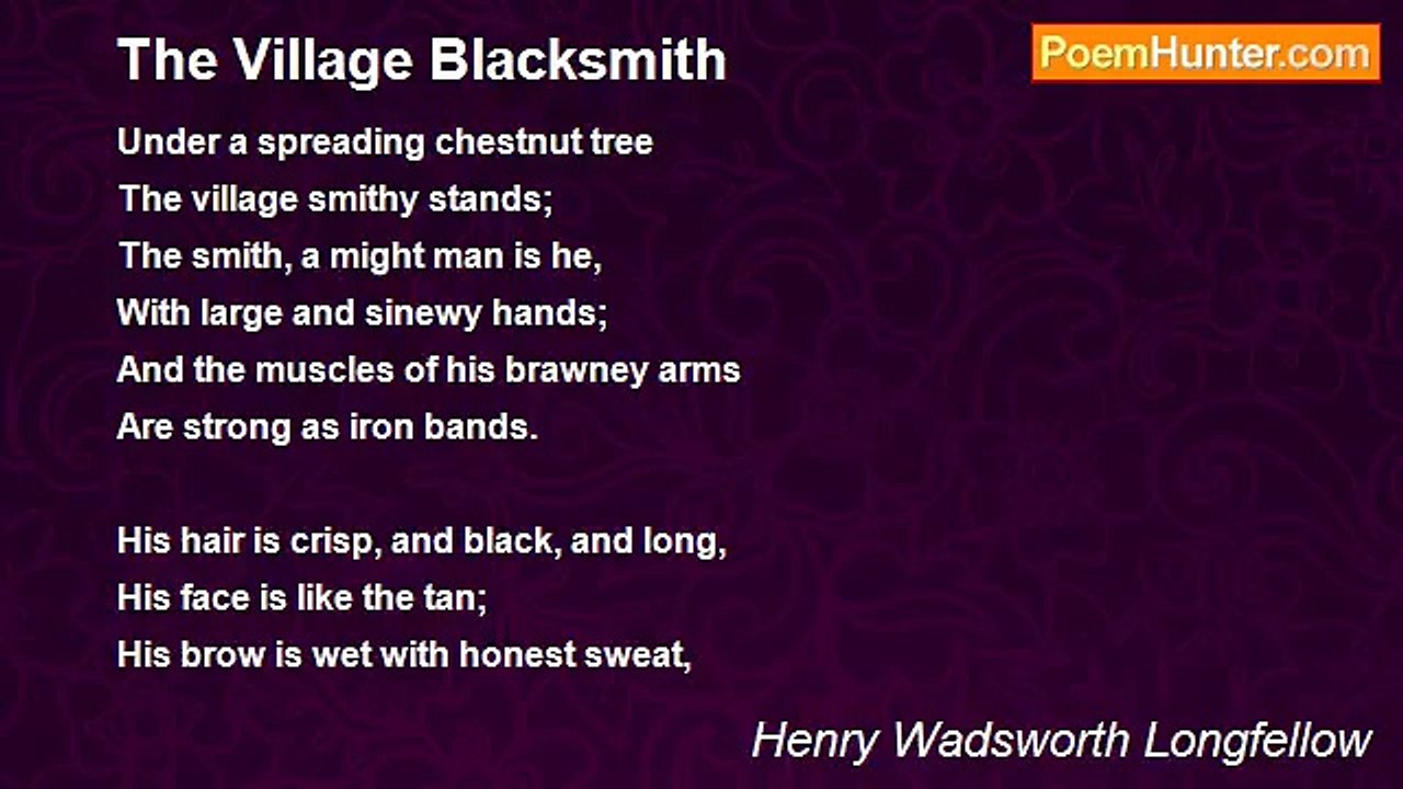 Henry Wadsworth Longfellow - The Village Blacks...