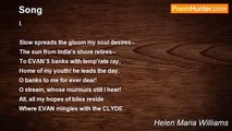 Helen Maria Williams - Song
