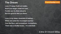 Edna St Vincent Millay - The Dream