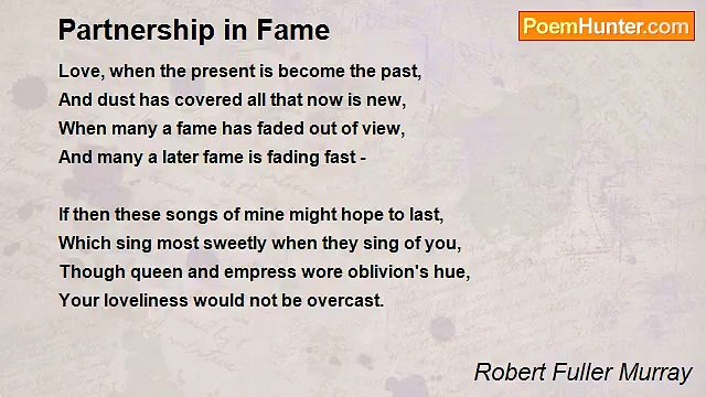 Robert Fuller Murray - Partnership in Fame