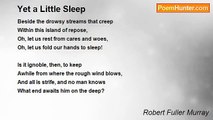 Robert Fuller Murray - Yet a Little Sleep