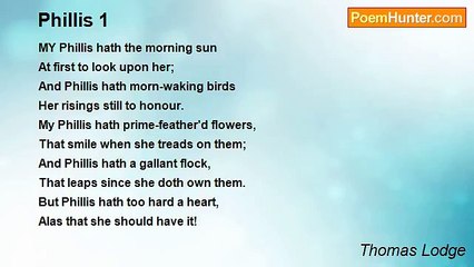 Thomas Lodge - Phillis 1