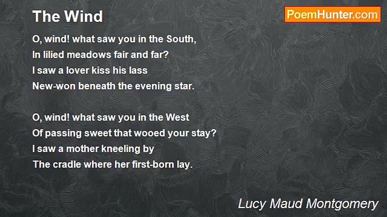 Lucy Maud Montgomery - The Wind