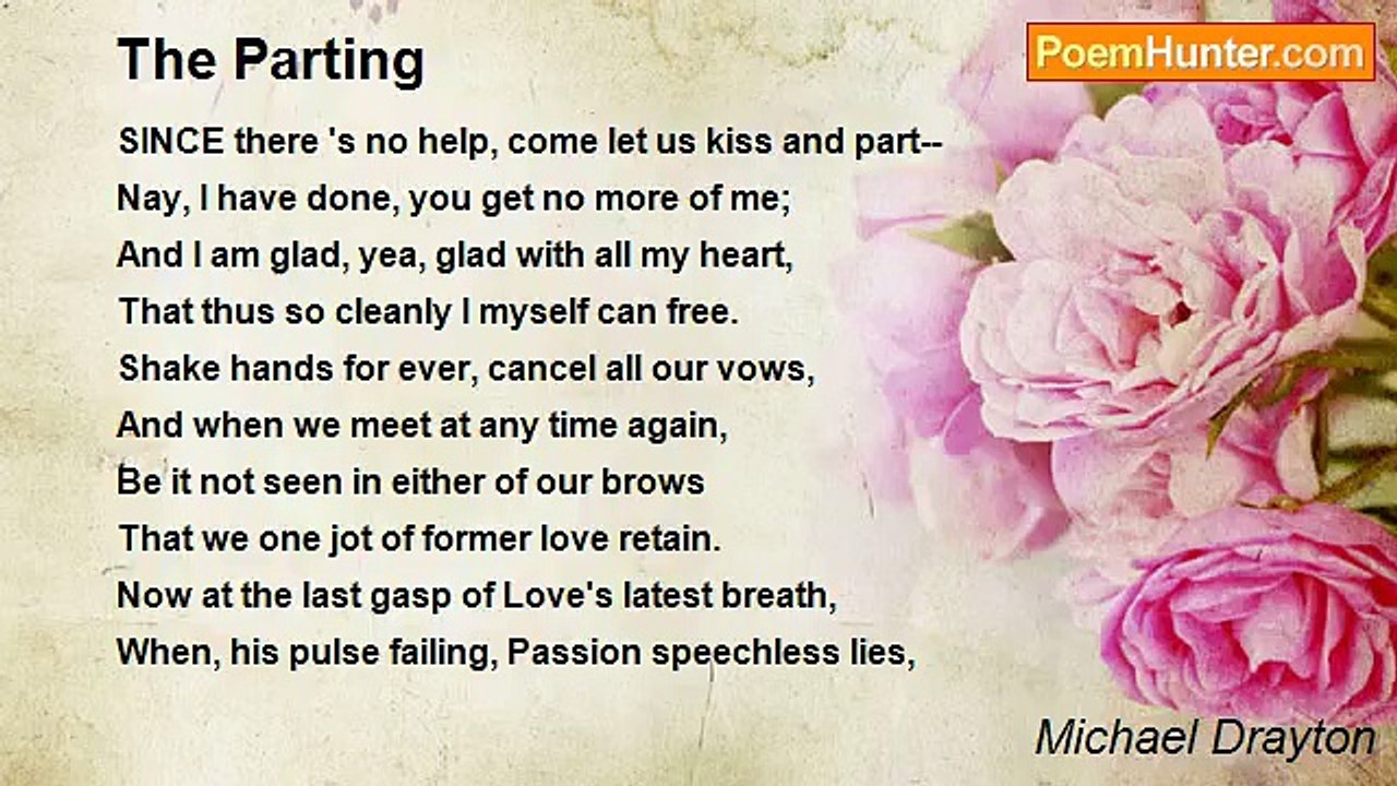 Michael Drayton - The Parting