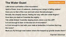Harriet Monroe - The Water Ouzel