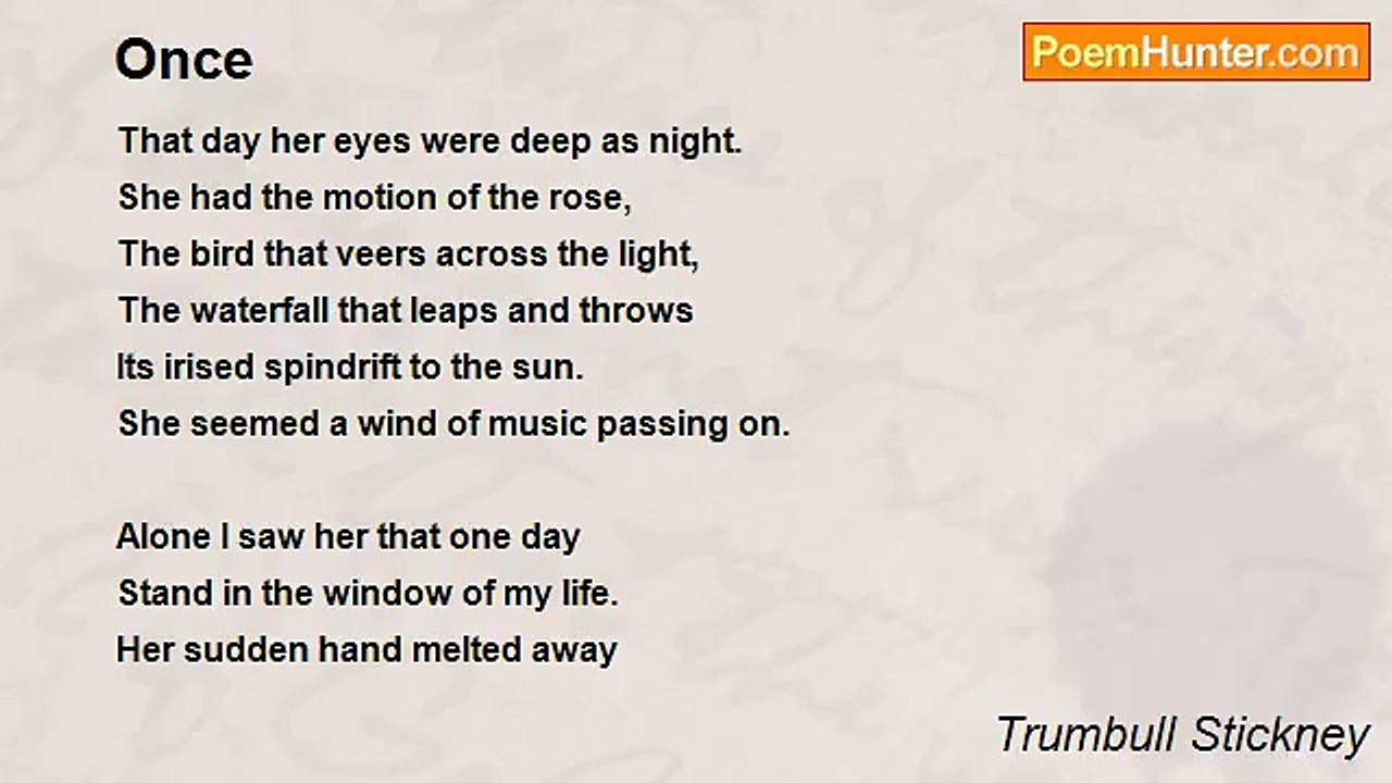 Trumbull Stickney - Once