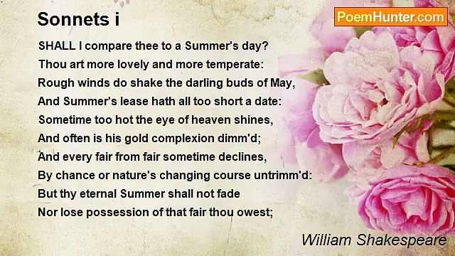 William Shakespeare - Sonnets i