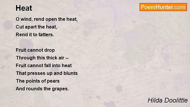 Hilda Doolittle - Heat