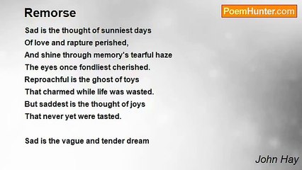 John Hay - Remorse