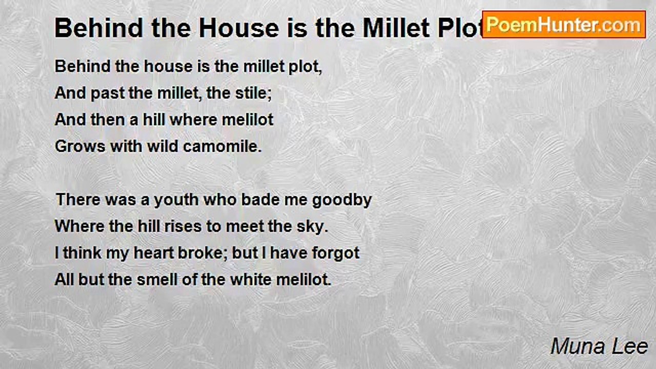 Muna Lee - Behind the House is the Millet Plot