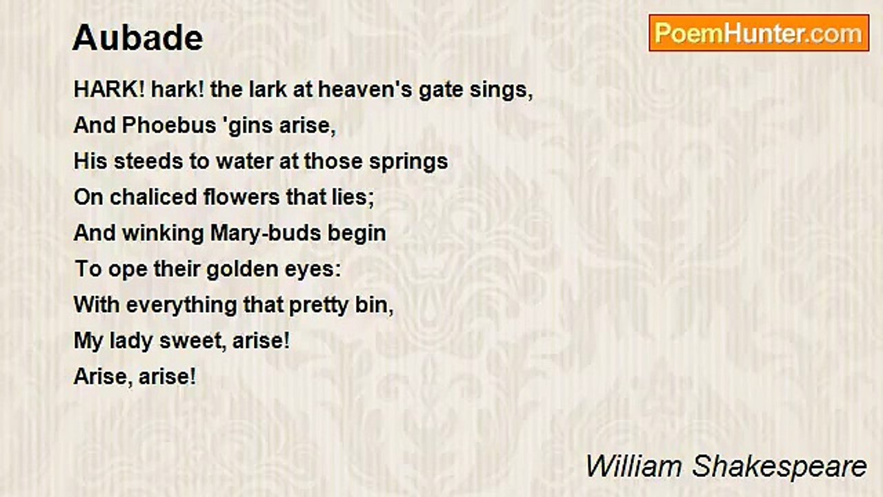 William Shakespeare - Aubade