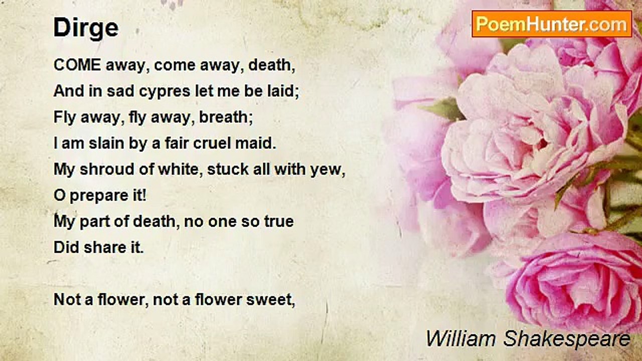 William Shakespeare - Dirge