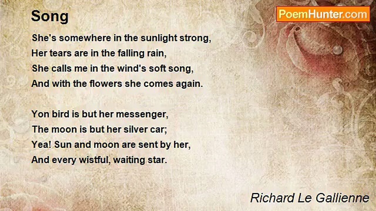 Richard Le Gallienne - Song