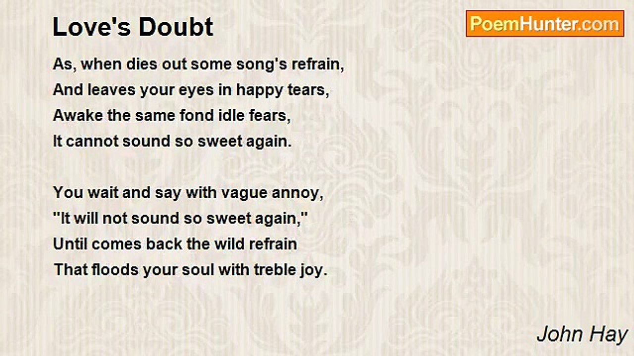 John Hay - Love's Doubt