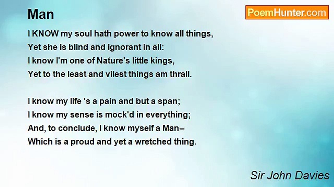 Sir John Davies - Man