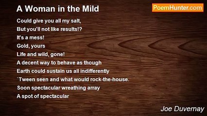 Joe Duvernay - A Woman in the Mild